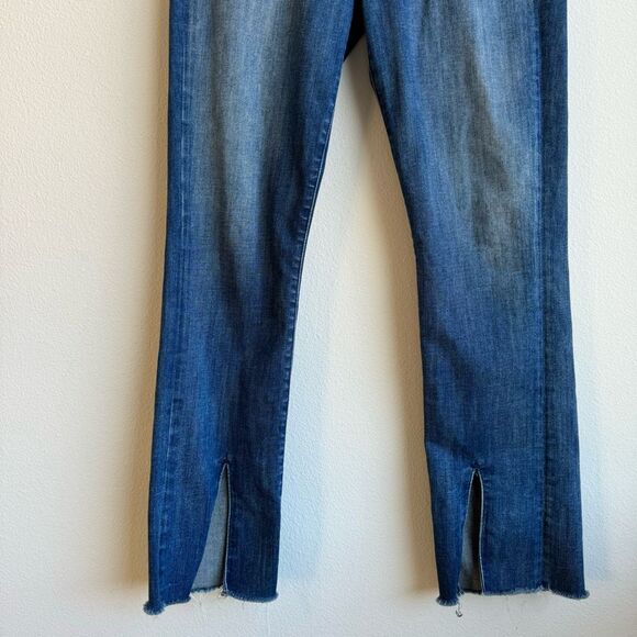 Mother Denim The Insider Slit Ankle Fray Not Rough Enough Solid Wash Size 26 - Picture 2 of 10